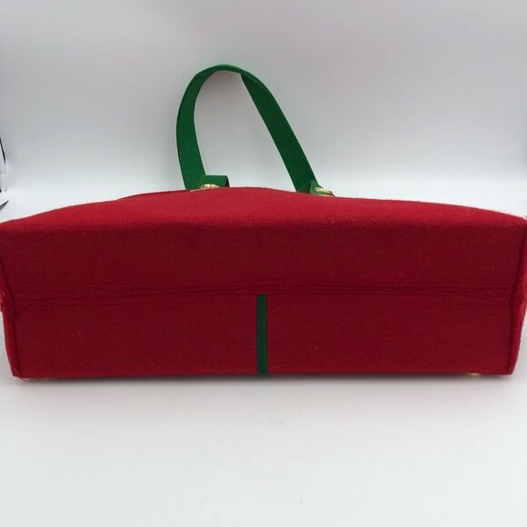 Disney Parks German Suspenders Froliche Weihnachten Tote Bag New - Picture 5 of 6